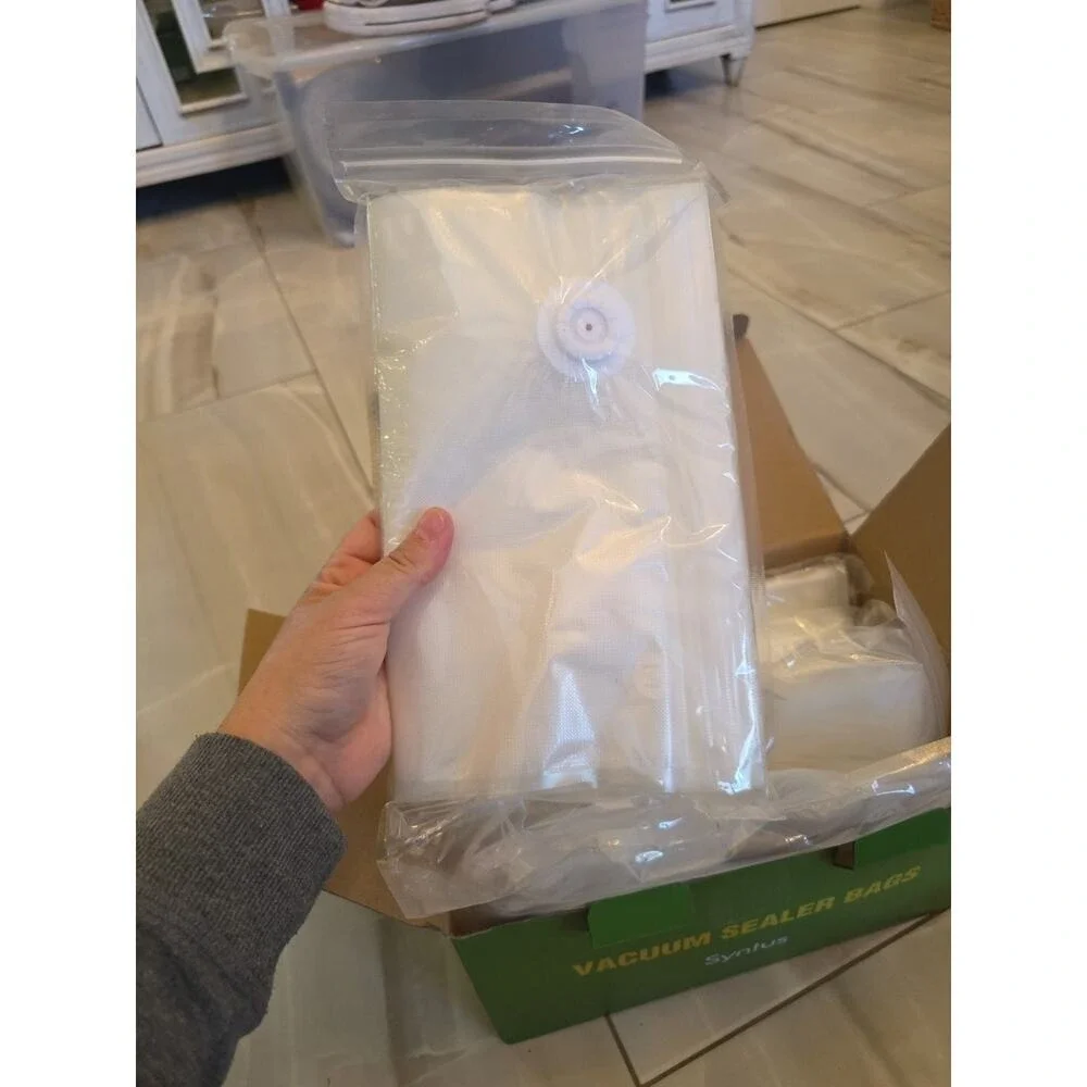 Syntus Vacuum Sealer Bags for Food, 60 Count Quart‎ 8 x 10 10 x 13.8 11.8 x 14